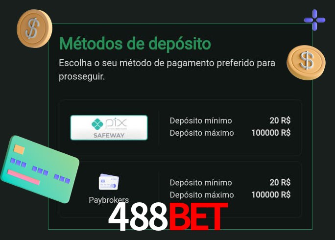 O cassino 488BETbet oferece uma grande variedade de métodos de pagamento